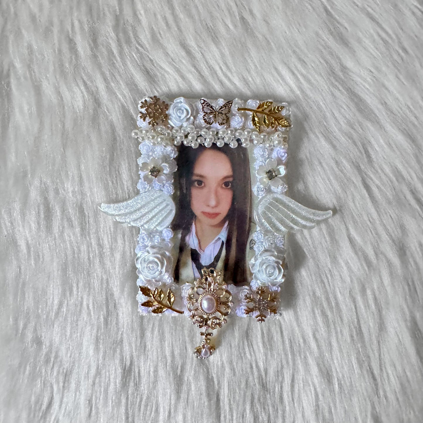 White and Golden with Wings Decoden Toploader