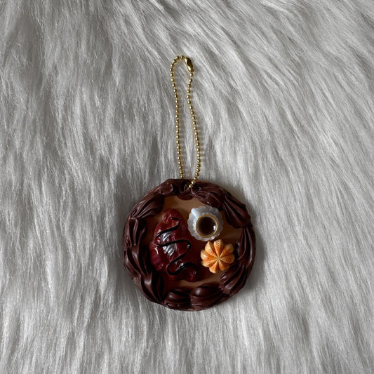 Coffee with Food Decoden Keychain