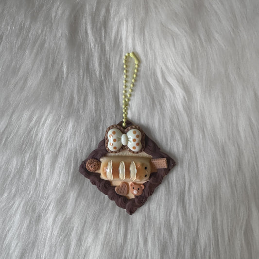Hamster Bread Decoden Keychain