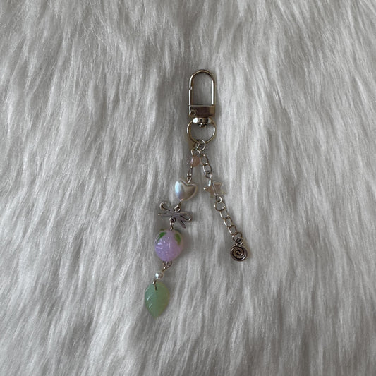 Pink and Green Keychain