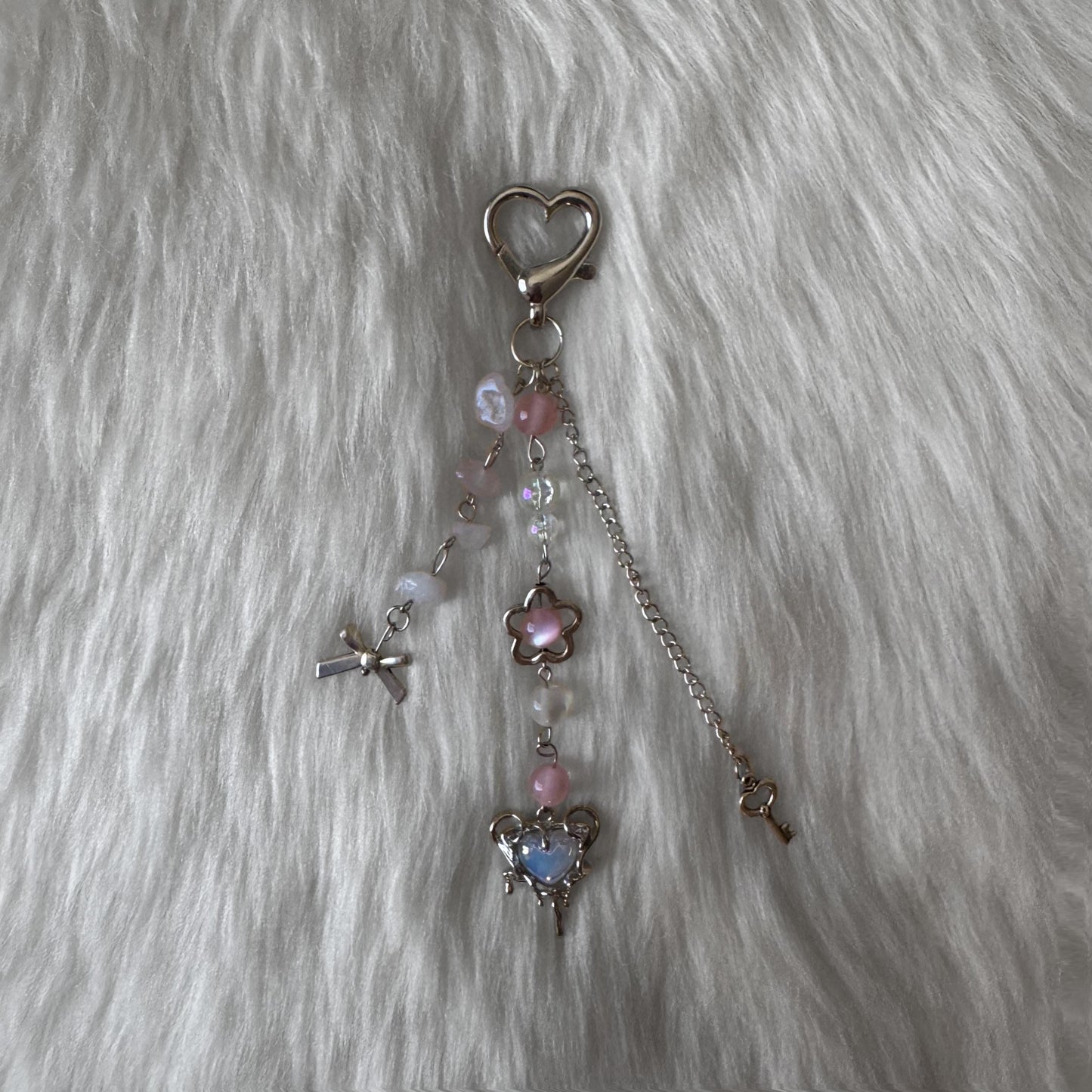 Pink and Blue Keychain