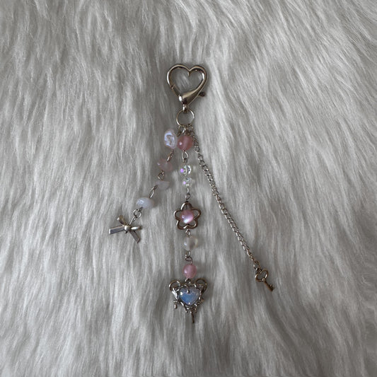Pink and Blue Keychain
