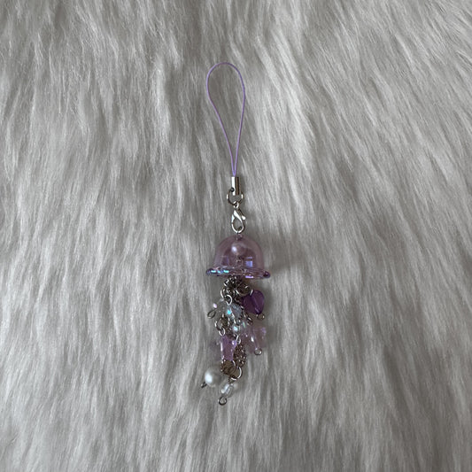Purple with Jellyfish Lanyard