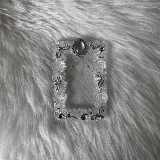 Clear with Silver Charms Decoden Toploader