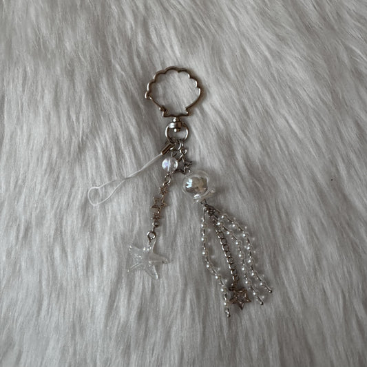 Silver with Jellyfish Keychain