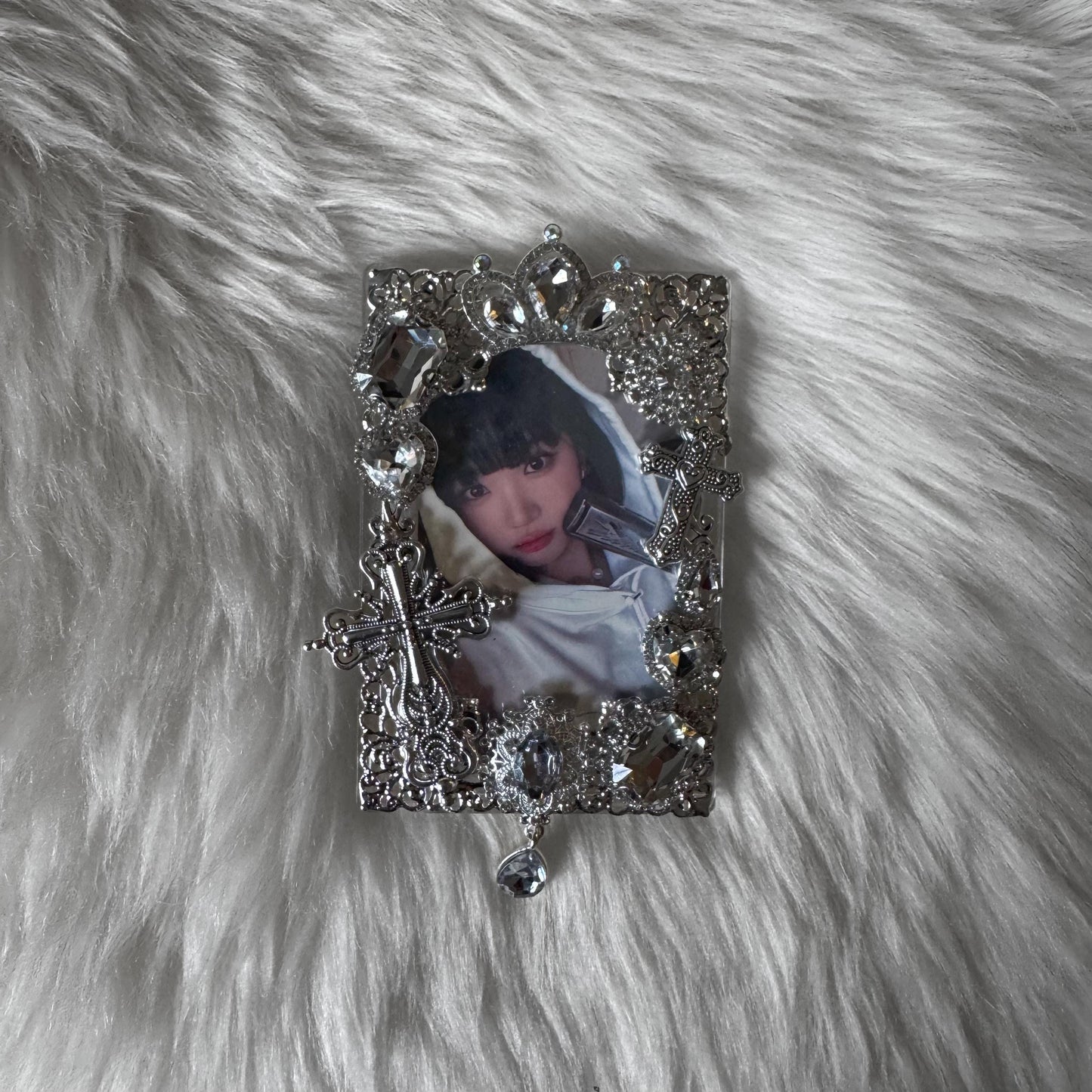 Clear with Silver Charms Decoden Toploader