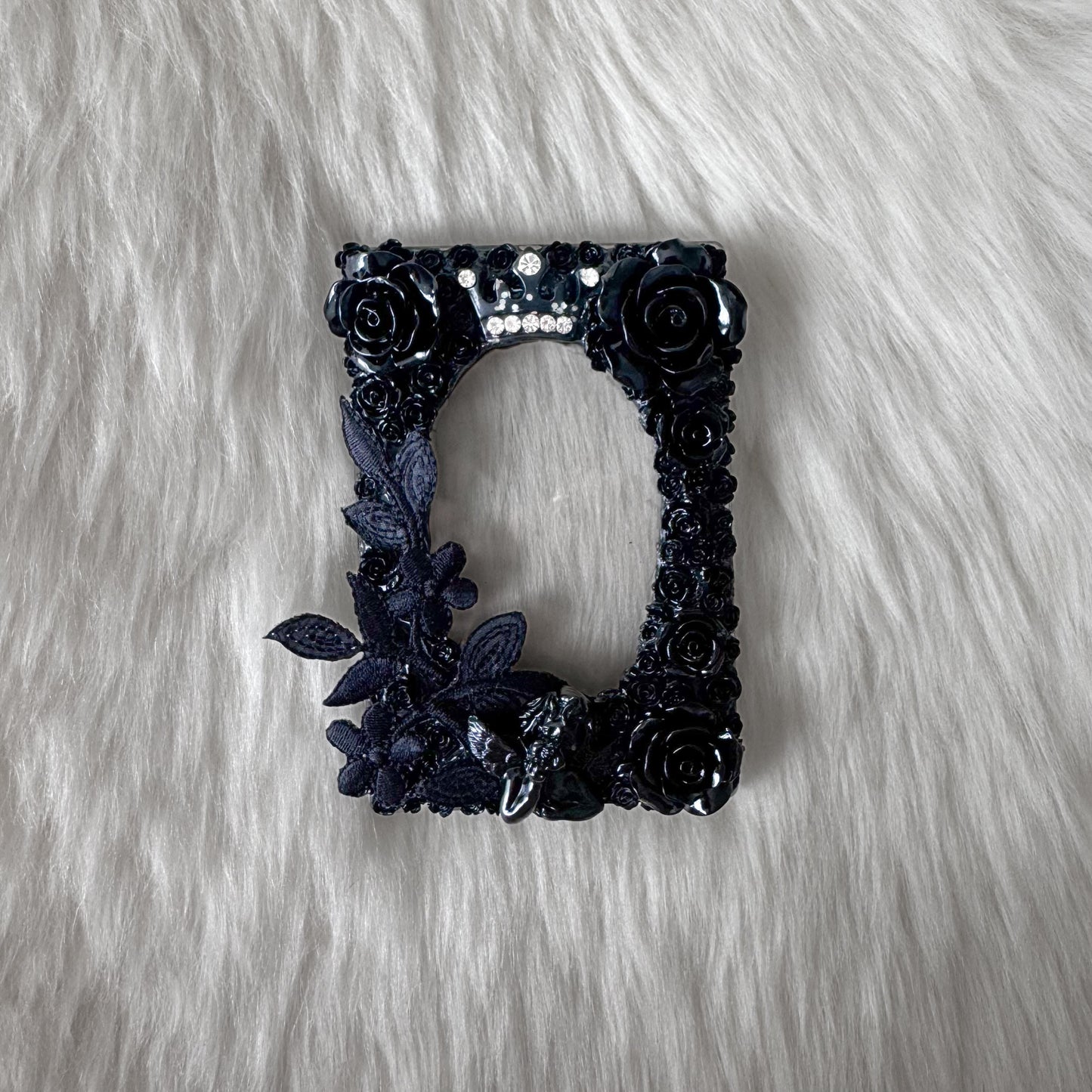 Black with Crown and Angel Decoden Toploader