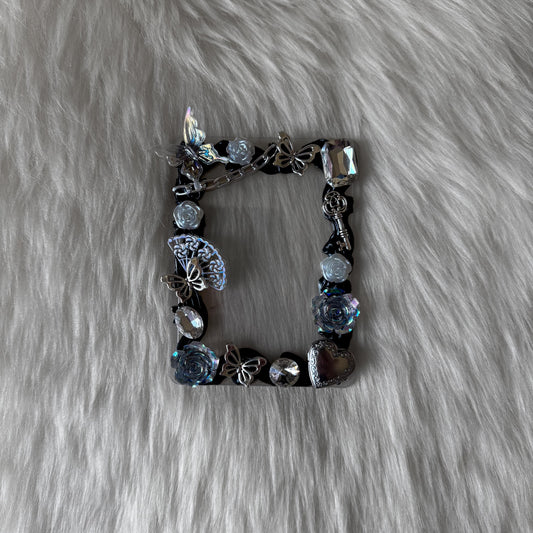 Black with Silver Charms Decoden Toploader