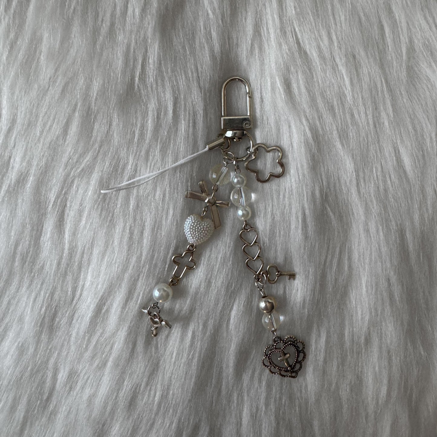 White Keychain