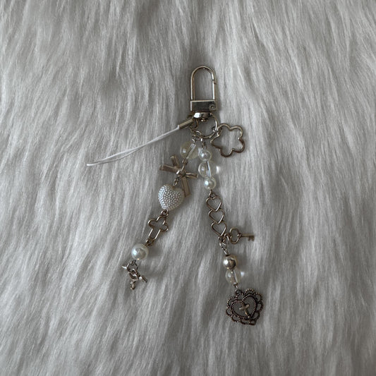 White Keychain