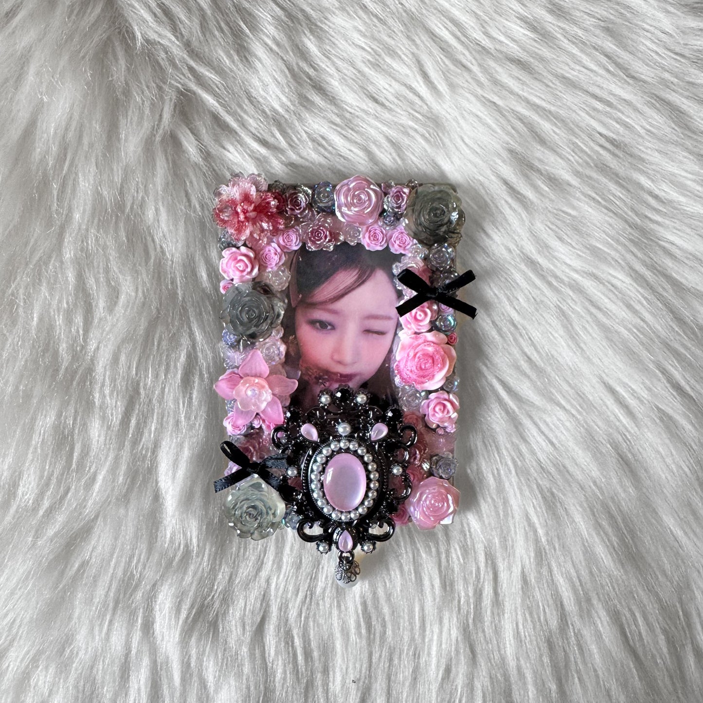 Pink and Black Decoden Toploader