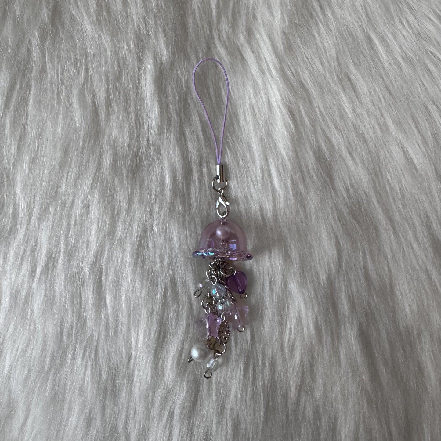 Purple with Jellyfish Lanyard