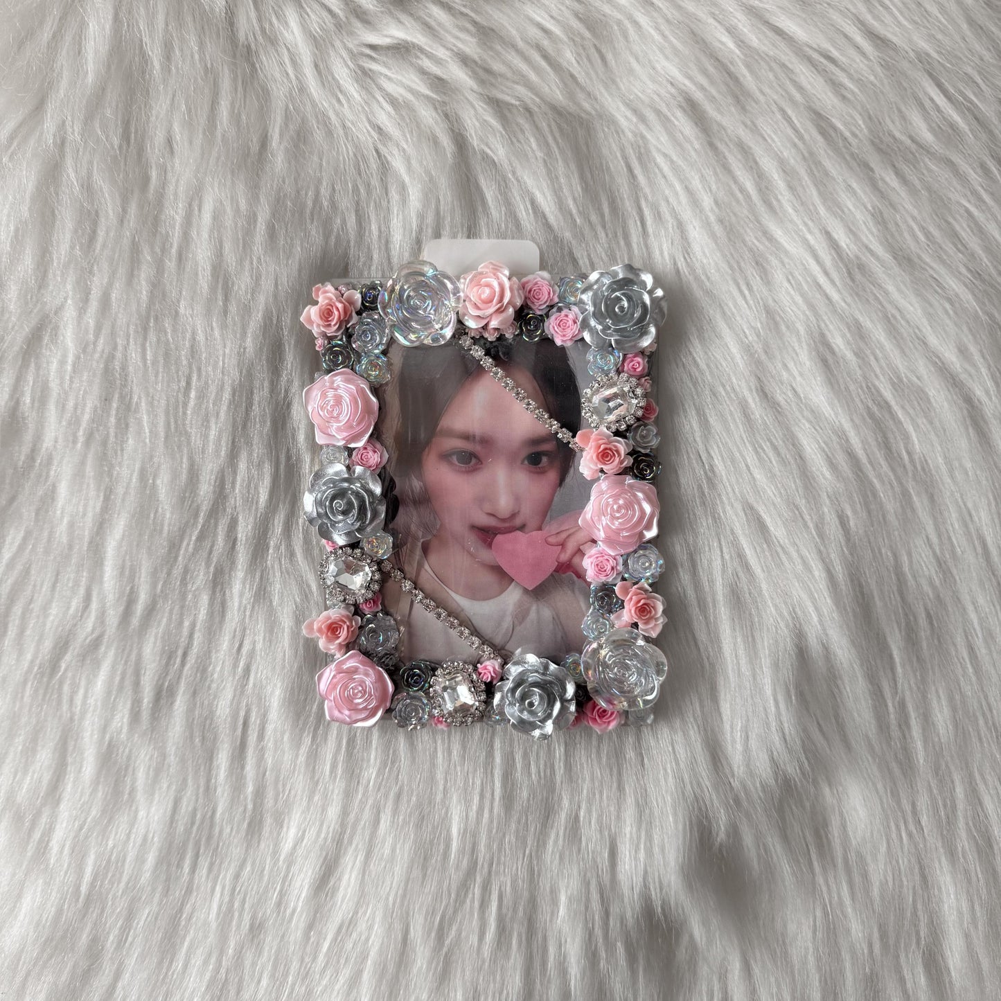Silver and Pink Decoden Toploader