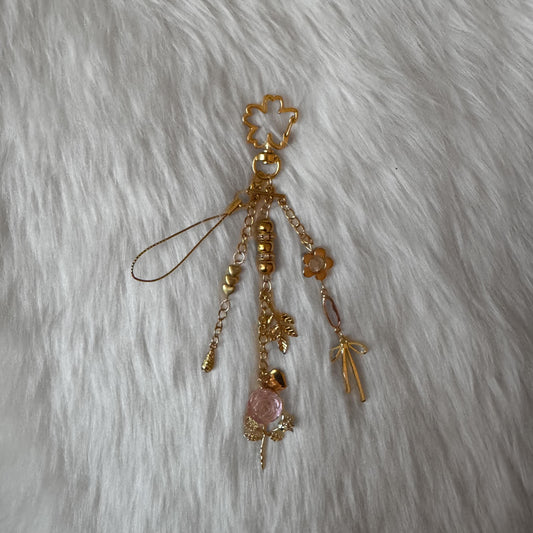 Golden Flower Keychain