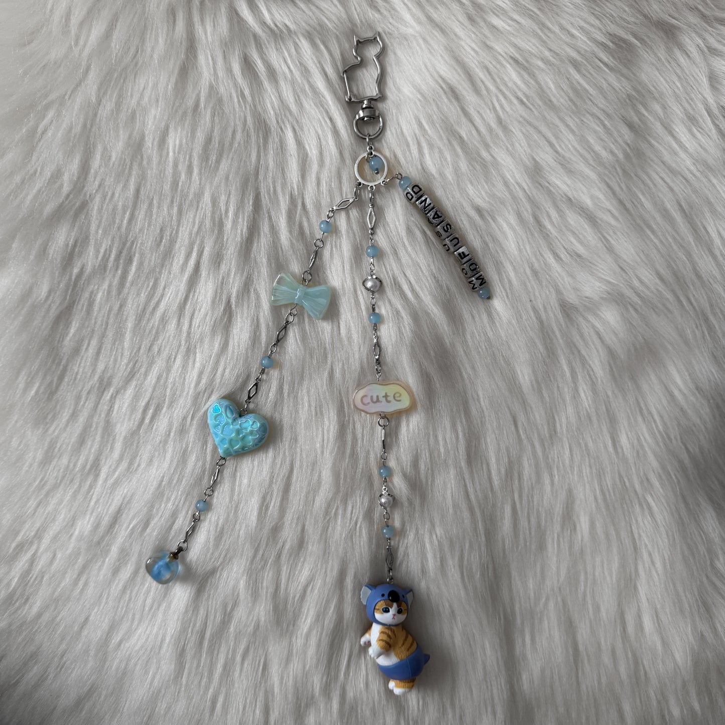 Blue Mofusand Keychain