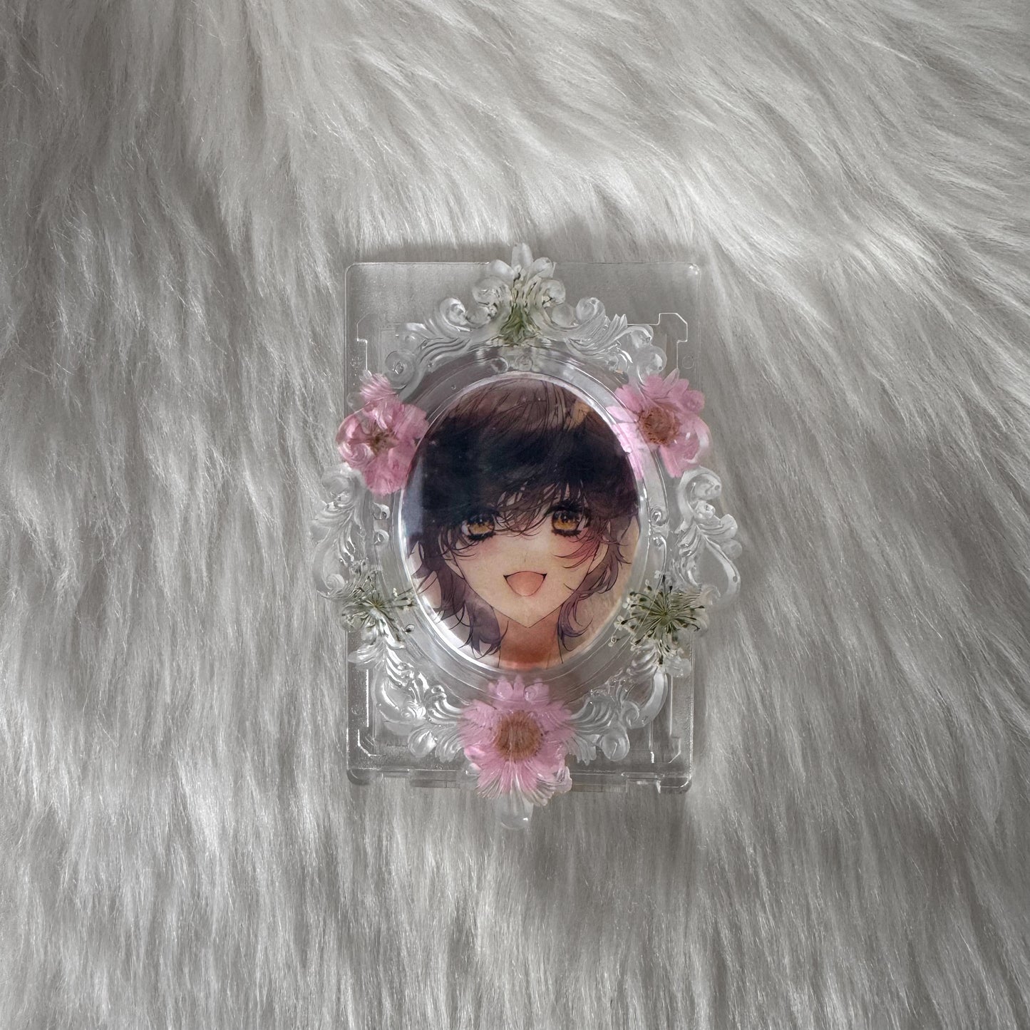 Clear Baroque with Flowers Decoden Toploader #1