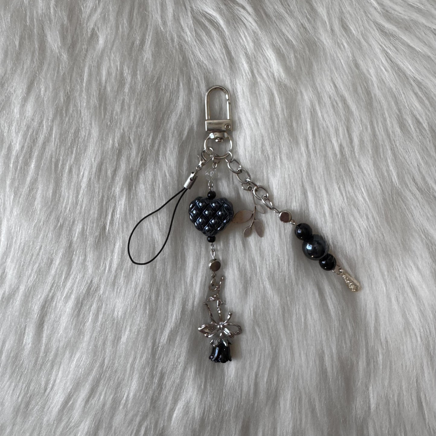 Black Heart Keychain