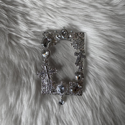 Clear with Silver Charms Decoden Toploader