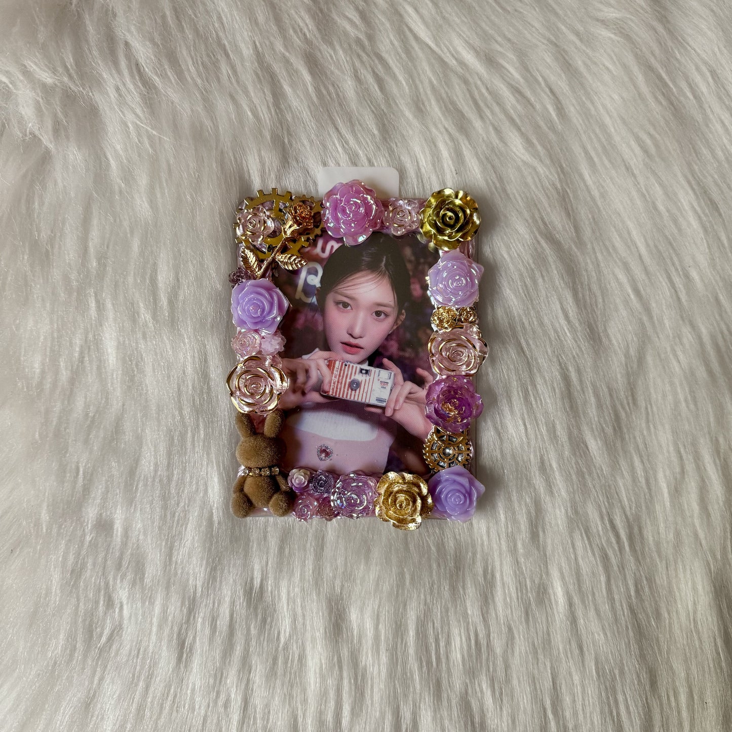 Purple and Golden with Bunny Decoden Toploader